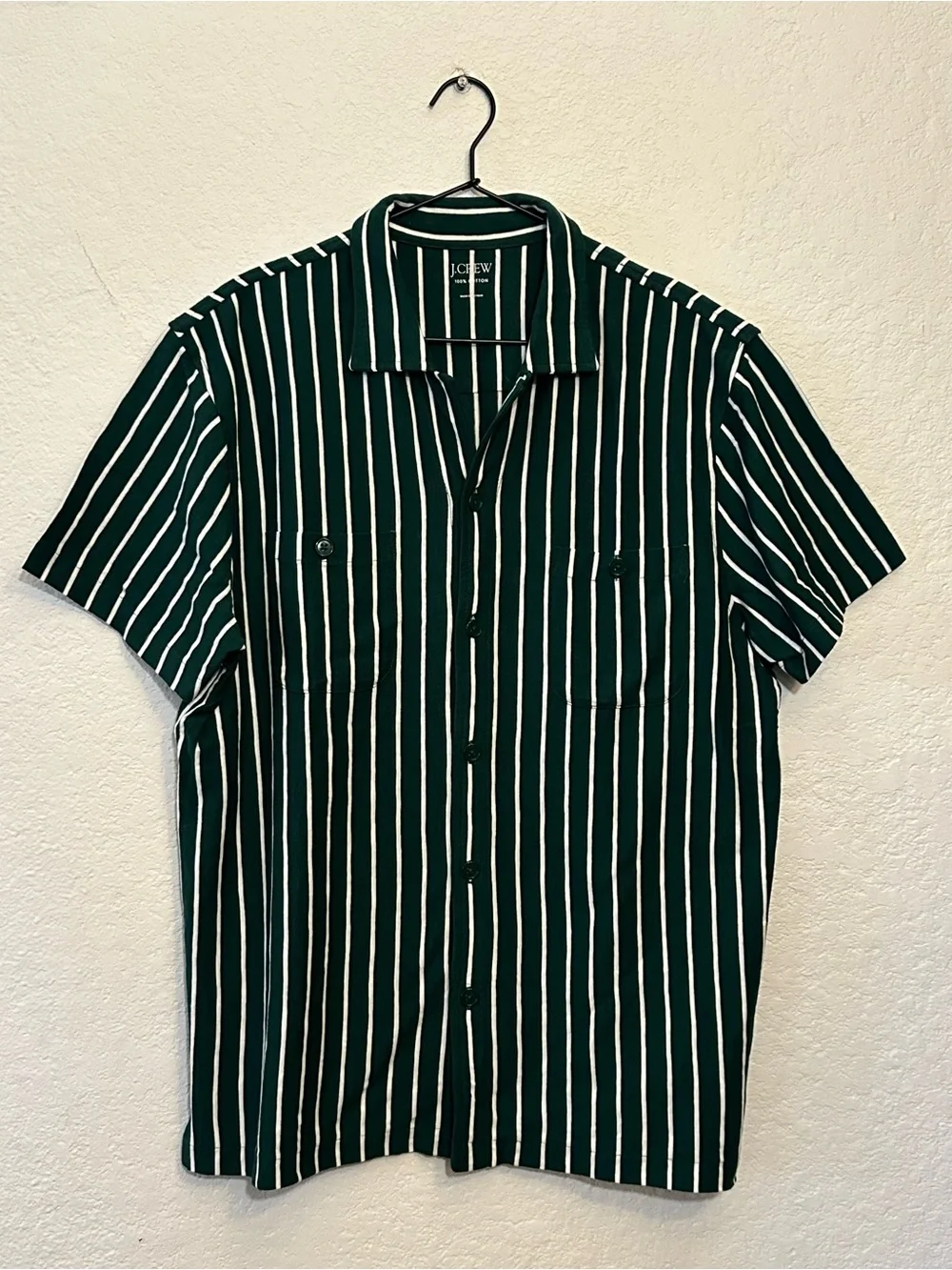 J. CREW Jersey knit camp shirt